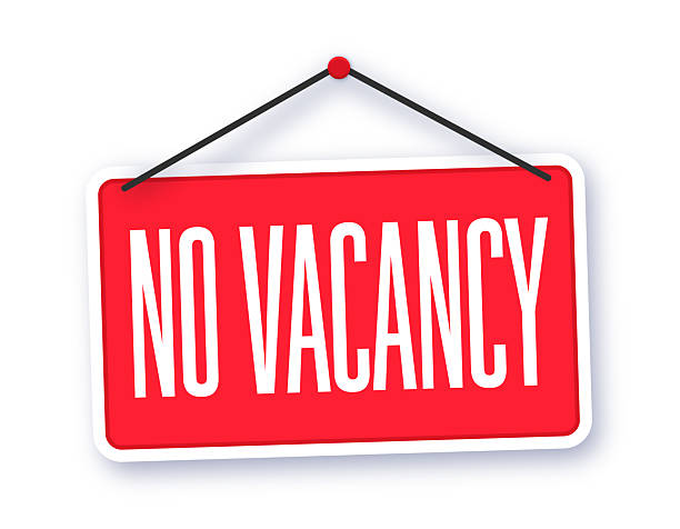 no vacancy retro red business hanging sign.